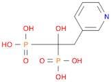 [1-hydroxy-1-phosphono-2-(pyridin-3-yl)ethyl]phosphonic acid