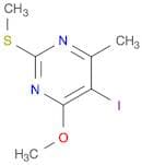 Pyrimidine, 5-iodo-4-methoxy-6-methyl-2-(methylthio)-