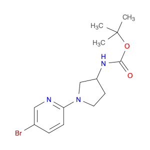 tert-butyl N-[(3R)-1-(5-bromopyridin-2-yl)pyrrolidin-3-yl]carbamate