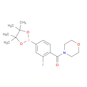 4-{[2-Fluoro-4-(tetramethyl-1,3,2-dioxaborolan-2-yl)phenyl]carbonyl}morpholine