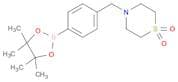 4-{[4-(tetramethyl-1,3,2-dioxaborolan-2-yl)phenyl]methyl}thiomorpholine-1,1-dione