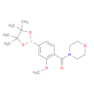 4-{[2-Methoxy-4-(tetramethyl-1,3,2-dioxaborolan-2-yl)phenyl]carbonyl}morpholine