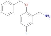 2-Benzyloxy-5-fluorobenzyl amine