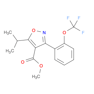 Methyl 5-isopropyl-3-(2-(trifluoromethoxy)phenyl)isoxazole-4-carboxylate