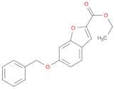 2-Benzofurancarboxylic acid, 6-(phenylmethoxy)-, ethyl ester