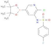 N-[2-chloro-5-(4,4,5,5-tetramethyl-1,3,2-dioxaborolan-2-yl)pyridin-3-yl]-4-fluorobenzene-1-sulfona…
