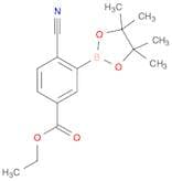 Benzoic acid, 4-cyano-3-(4,4,5,5-tetramethyl-1,3,2-dioxaborolan-2-yl)-, ethyl ester