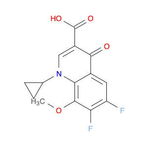 1-cyclopropyl-6,7-difluoro-8-methoxy-4-oxoquinoline-3-carboxylic acid