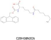 N2-[(9H-Fluoren-9-ylmethoxy)carbonyl]-N6-(1-oxooctyl)-L-lysine