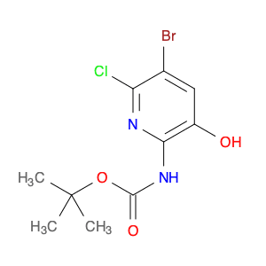 tert-Butyl (5-bromo-6-chloro-3-hydroxypyridin-2-yl)carbamate