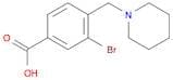 3-Bromo-4-(piperidin-1-ylmethyl)benzoic acid