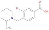 3-Bromo-4-((2-methylpiperidin-1-yl)methyl)benzoic acid