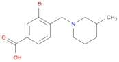 3-Bromo-4-((3-methylpiperidin-1-yl)methyl)benzoic acid