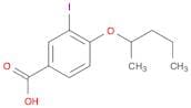 3-Iodo-4-(pentan-2-yloxy)benzoic acid