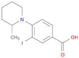 3-Iodo-4-(2-methylpiperidin-1-yl)benzoic acid