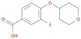 3-Iodo-4-((tetrahydro-2H-pyran-4-yl)oxy)benzoic acid