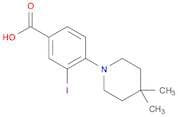 4-(4,4-Dimethylpiperidin-1-yl)-3-iodobenzoic acid
