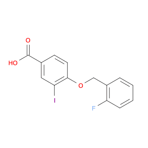 4-((2-Fluorobenzyl)oxy)-3-iodobenzoic acid