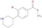 Methyl 3-bromo-4-(piperidin-3-yl)benzoate