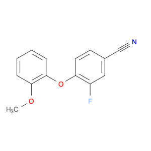 3-Fluoro-4-(2-methoxyphenoxy)benzonitrile