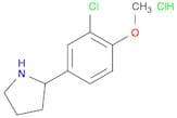 2-(3-Chloro-4-methoxyphenyl)pyrrolidine, HCl