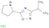3-Isopropyl-5-pyrrolidin-2-yl-1,2,4-oxadiazole hydrochloride
