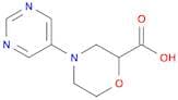 4-(Pyrimidin-5-yl)morpholine-2-carboxylic acid