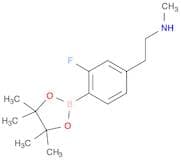 2-(3-Fluoro-4-(4,4,5,5-tetramethyl-1,3,2-dioxaborolan-2-yl)phenyl)-n-methylethanamine