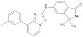 5-((8-(3-Fluorophenyl)-[1,2,4]triazolo[1,5-a]pyridin-2-yl)amino)-3,3-dimethylisoindolin-1-one