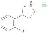 3-(2-Bromophenyl) pyrrolidine hcl
