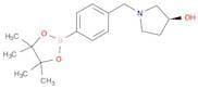 (3S)-1-{[4-(Tetramethyl-1,3,2-dioxaborolan-2-yl)phenyl]methyl}pyrrolidin-3-ol