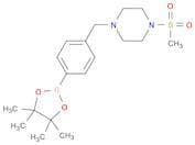 1-(Methylsulfonyl)-4-(4-(4,4,5,5-tetramethyl-1,3,2-dioxaborolan-2-yl)benzyl)piperazine