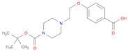 4-[2-(4-(tert-Butyloxycarbonyl)piperazin-1-yl)ethoxy]benzoic acid