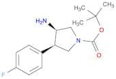1-PYRROLIDINECARBOXYLIC ACID, 3-AMINO-4-(4-FLUOROPHENYL)-, 1,1-DIMETHYLETHYL ESTER, (3R,4R)-REL-