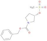 1-Pyrrolidinecarboxylic acid, 3-[(methylsulfonyl)oxy]-, phenylmethylester, (S)-