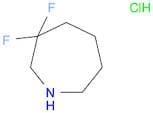 1H-​Azepine, 3,​3-​difluorohexahydro-​, hydrochloride (1:1)