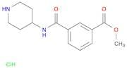Methyl 3-(piperidin-4-ylcarbamoyl)benzoate hydrochloride