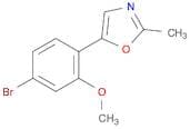 5-(4-BROMO-2-METHOXY-PHENYL)-2-METHYL-OXAZOLE
