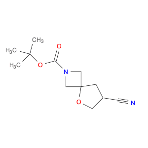 tert-butyl 7-cyano-5-oxa-2-azaspiro[3.4]octane-2-carboxylate
