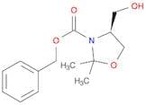 3-Oxazolidinecarboxylic acid, 4-(hydroxymethyl)-2,2-dimethyl-,phenylmethyl ester, (4S)-