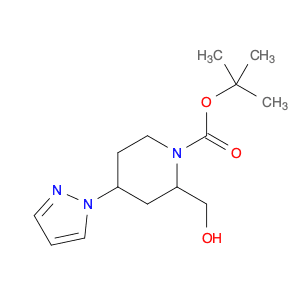 tert-Butyl 2-(hydroxymethyl)-4-(1H-pyrazol-1-yl)piperidine-1-carboxylate