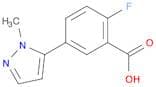 2-Fluoro-5-(1-methyl-1h-pyrazol-5-yl)benzoic acid