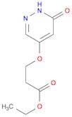 Ethyl 3-((6-oxo-1,6-dihydropyridazin-4-yl)oxy)propanoate