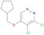 3,4-Dichloro-5-(cyclopentylmethoxy)pyridazine