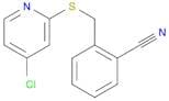 2-(((4-Chloropyridin-2-yl)thio)methyl)benzonitrile