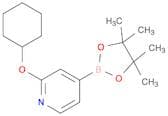 2-(Cyclohexyloxy)pyridine-4-boronic acid pinacol ester