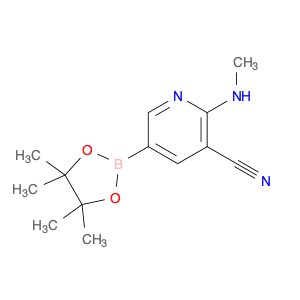 2-(Methylamino)-5-(4,4,5,5-tetramethyl-1,3,2-dioxaborolan-2-yl)nicotinonitrile
