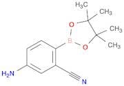 5-Amino-2-(tetramethyl-1,3,2-dioxaborolan-2-yl)benzonitrile
