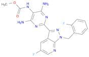 Methyl (4,6-diamino-2-(5-fluoro-1-(2-fluorobenzyl)-1H-pyrazolo[3,4-b]pyridin-3-yl)pyrimidin-5-yl)c…