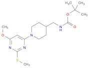tert-Butyl ((1-(6-methoxy-2-(methylthio)pyrimidin-4-yl)piperidin-4-yl)methyl)carbamate